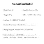 Beelink Mate SE 80Gbps Dock for SER8、SER9 Pro/Max and SER10 Max - Image 16