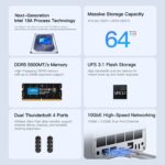 Beelink ME Pro 2-Bay  AI NAS Mini PC  Intel® Wildcat Lake 304 - Image 4