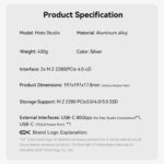 Beelink EX Mate Studio 80Gbps SSD Enclosure for Mac Studio - Image 16